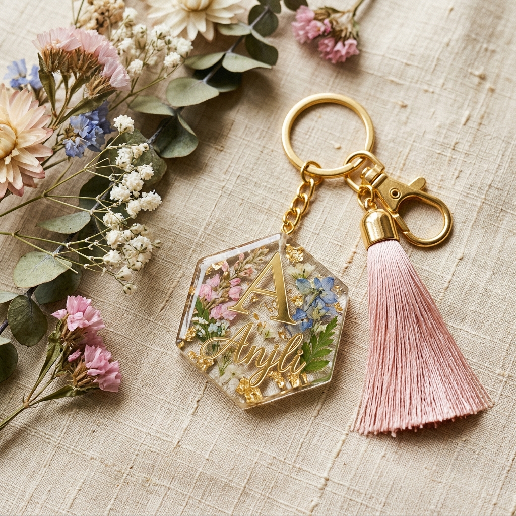 Personalized Resin Keychain